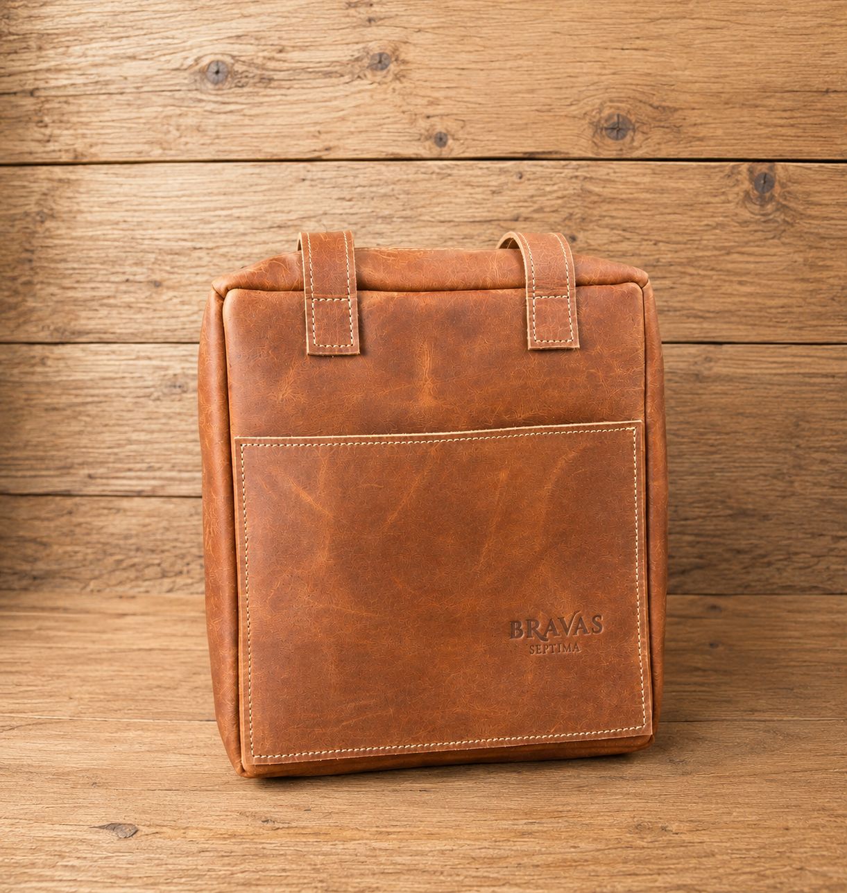 Cartera Roma Bravas en cuero graso